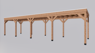 Douglas overkapping, 300 x 1100 cm Verando